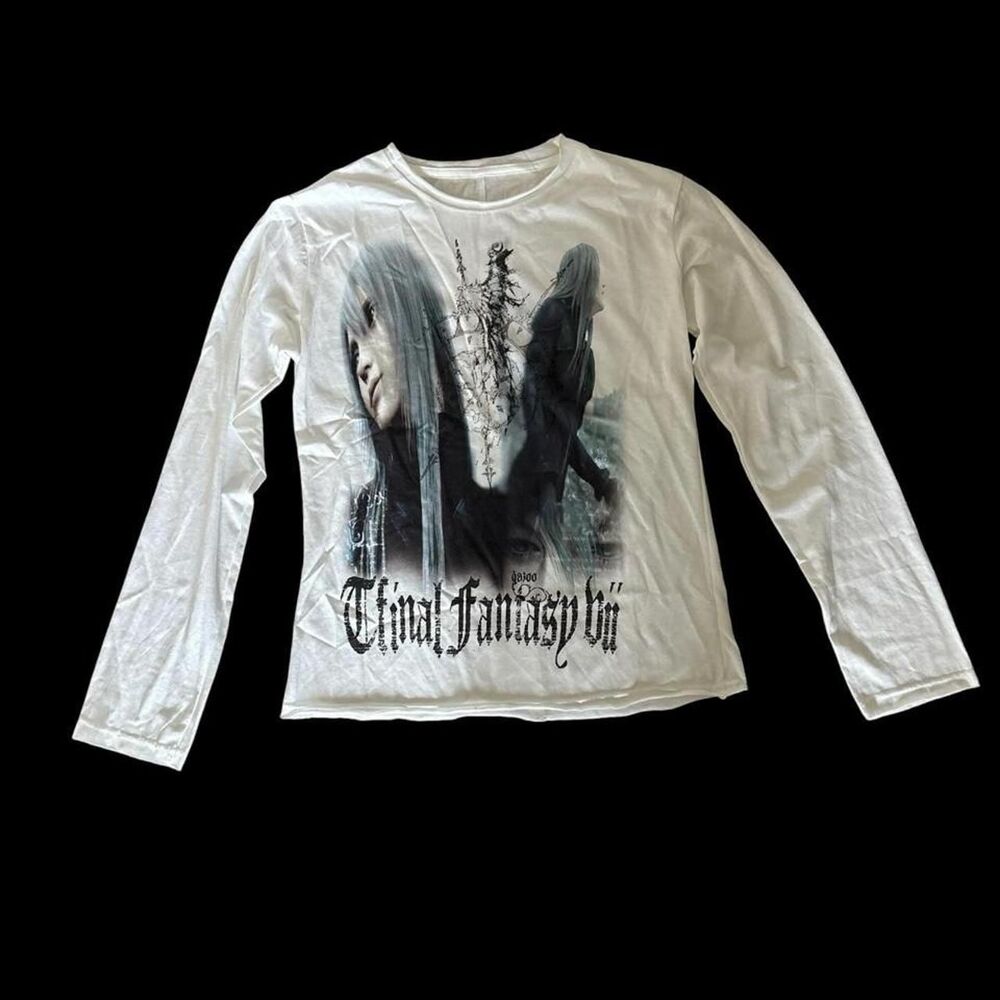 final fantasy white long sleeve shirt